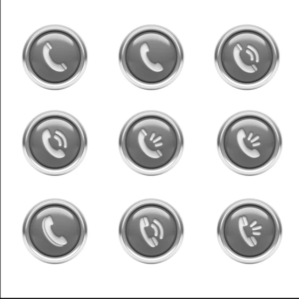 Contact Icons — Stock Photo, Image