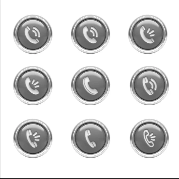 Contact Icons — Stock Photo, Image