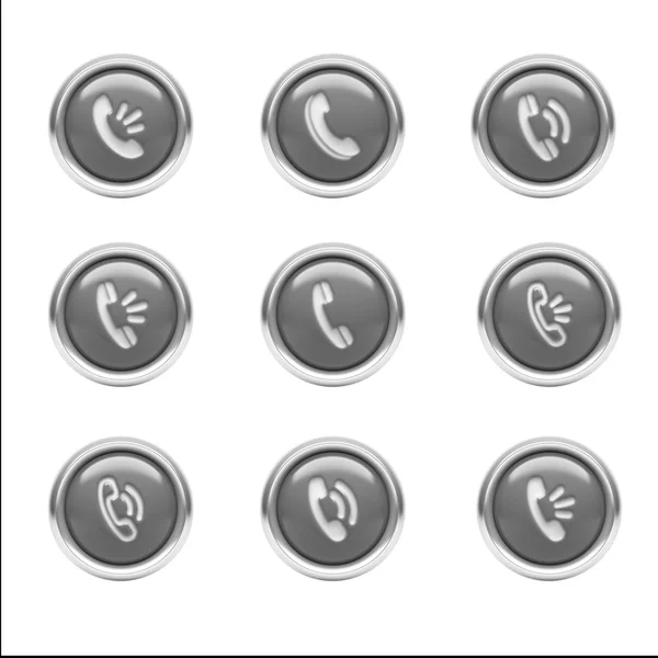 Contact Icons — Stock Photo, Image