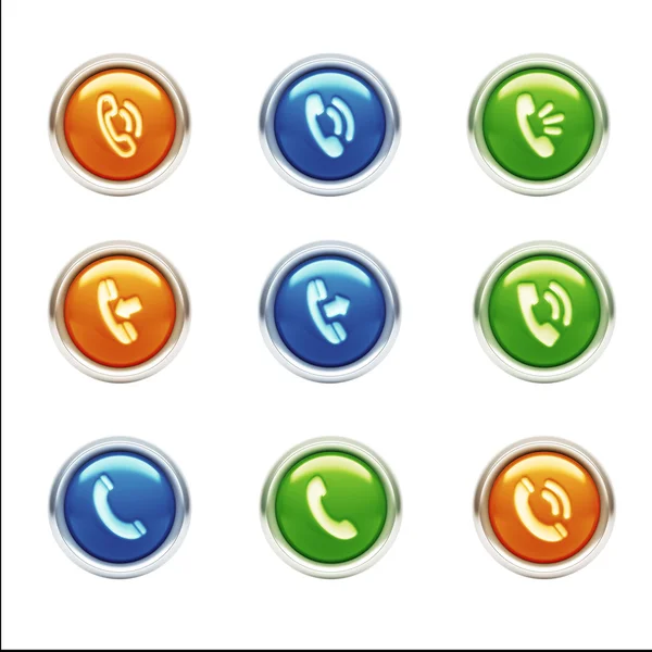 Contact Icons — Stock Photo, Image