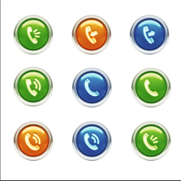 Contact Icons — Stock Photo, Image