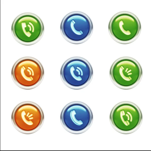 Contact Icons — Stock Photo, Image