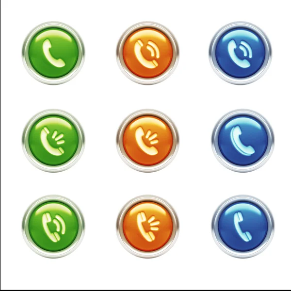 Contact Icons — Stock Photo, Image