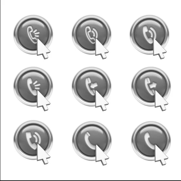 Contact Icons — Stock Photo, Image