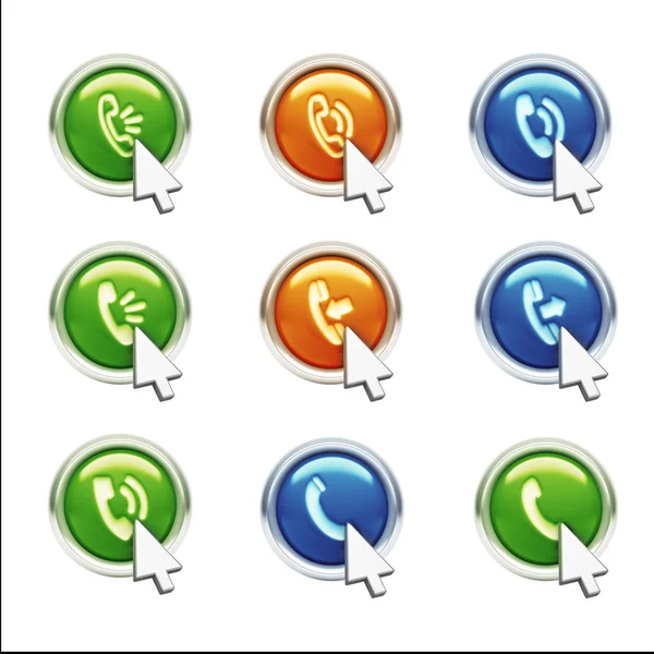 Contact Icons — Stock Photo, Image