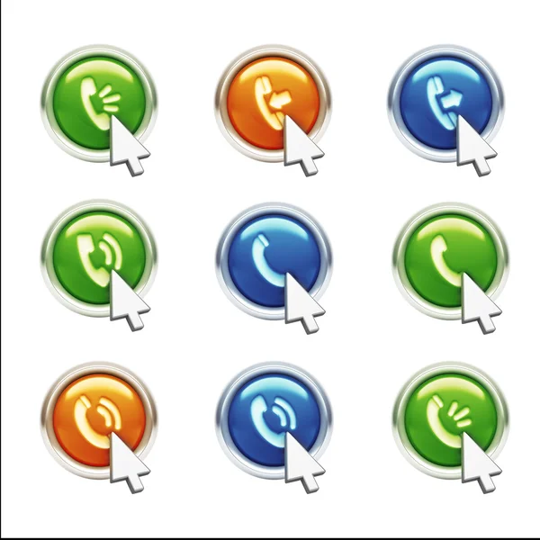 Contact Icons — Stock Photo, Image