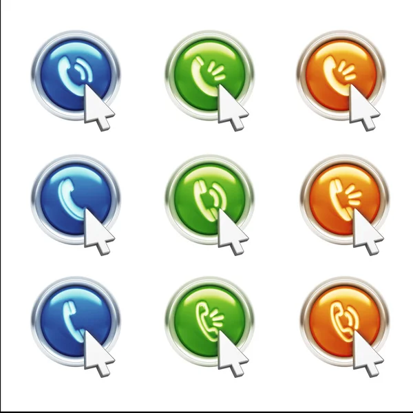 Contact Icons — Stock Photo, Image