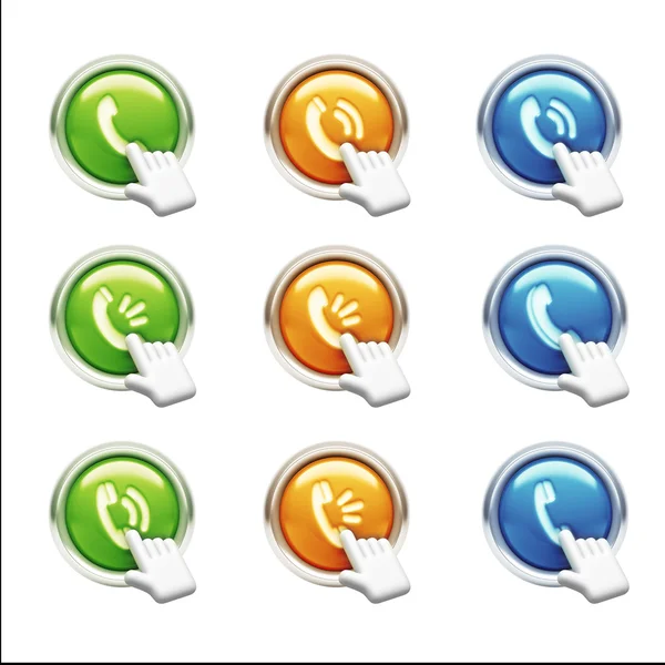 Contact Icons — Stock Photo, Image