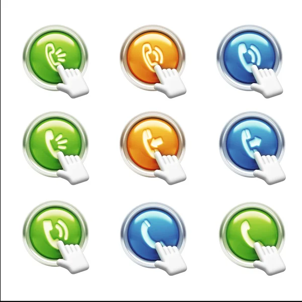 Contact Icons — Stock Photo, Image