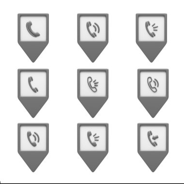 Beyaz izole kişi simgeler