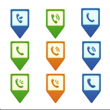 Beyaz izole kişi simgeler