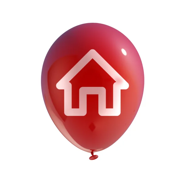 Ikona balónku domů — Stock fotografie