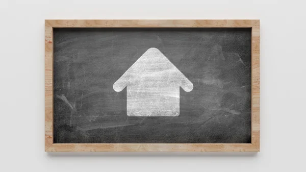 Blackboard Home Icon — Stock Photo, Image