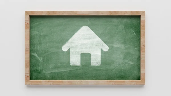 Blackboard ev simgesini — Stok fotoğraf