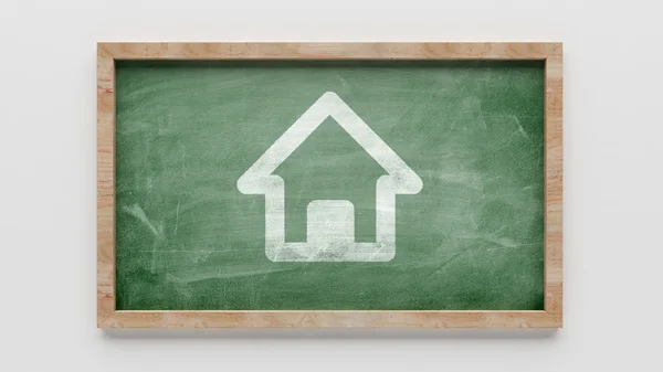 Blackboard Home Icon — Stock Photo, Image