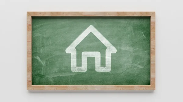 Blackboard Home Icon — Stock Photo, Image