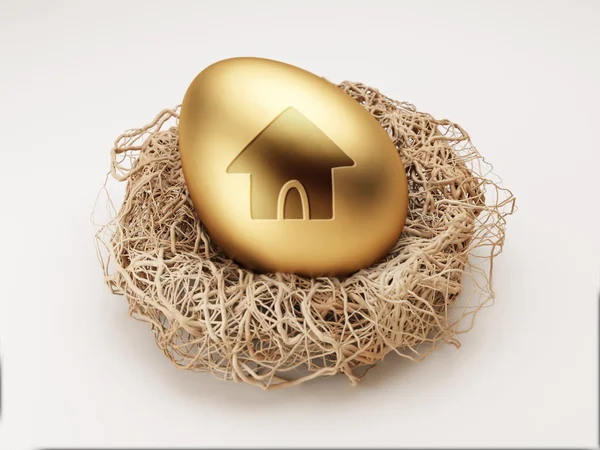 Egg Home Icon — Stock Photo, Image