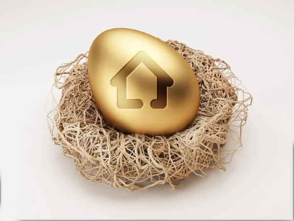 Egg Home Icon — Stock Photo, Image