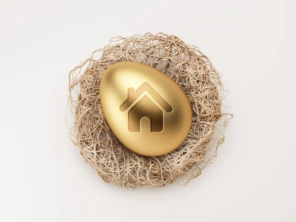 Egg Home Icon — Stock Photo, Image