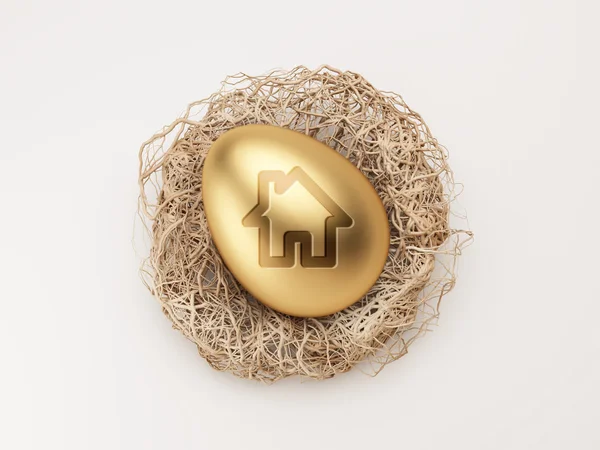 Egg Home Icon — Stock Photo, Image