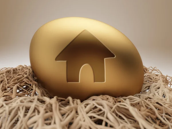 Egg Home Icon — Stock Photo, Image