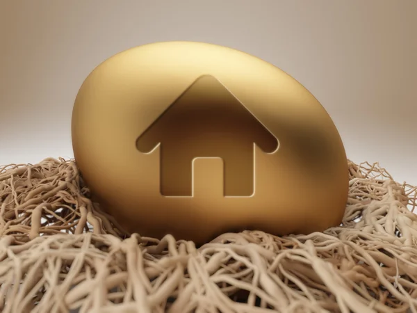 Egg Home Icon — Stock Photo, Image