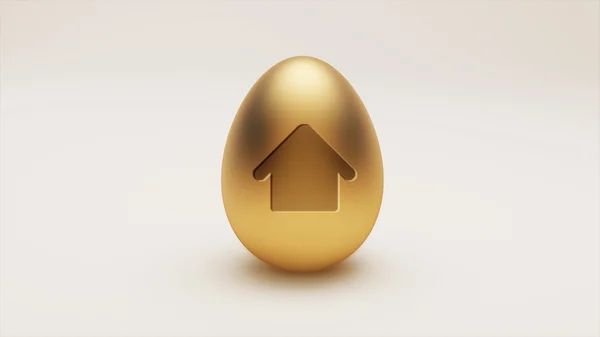 Яйцо домашний символ — стоковое фото