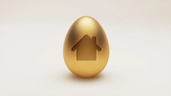 Egg Home Icon — Stock Photo, Image