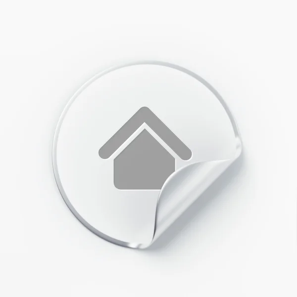 Icona Home Label — Foto Stock