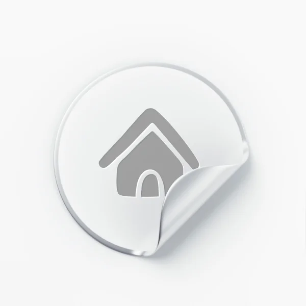 Label Home Icon — Stock Photo, Image
