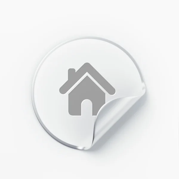 Label Home Icon — 图库照片