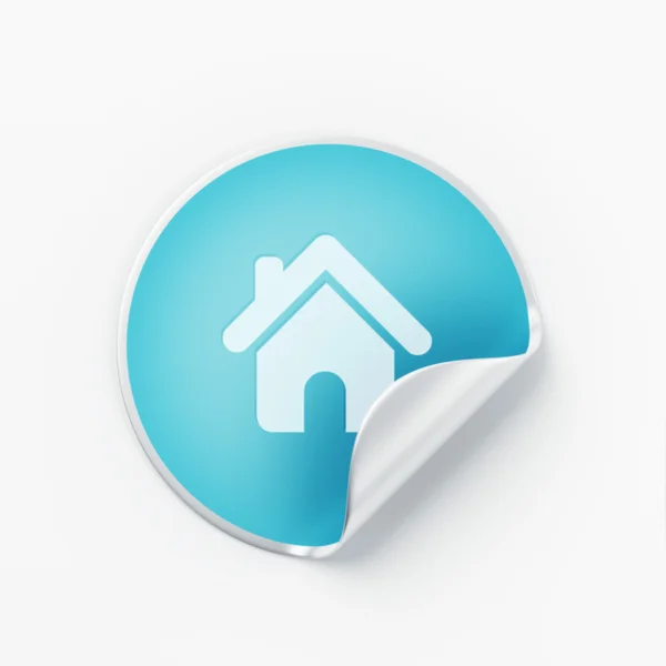 Label Home Icon — 图库照片