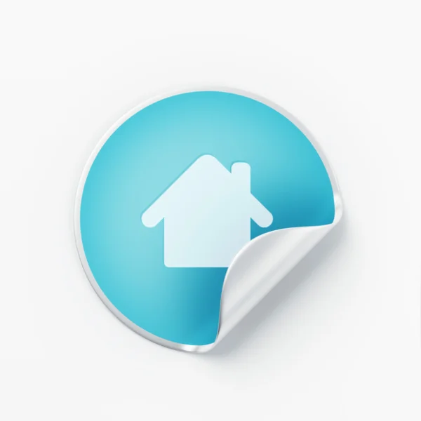 Label Home Icon — Stock Photo, Image