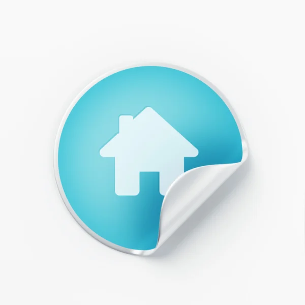 Label Home Ikone — Stockfoto