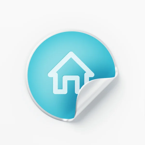 Label Home Icon — Stock Photo, Image