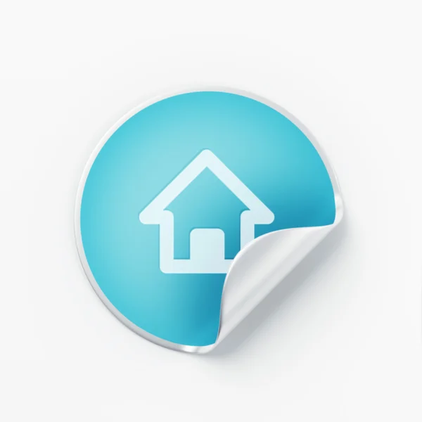 Label Home-pictogram — Stockfoto