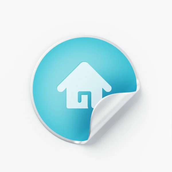 Label Home Icon — Stock Photo, Image