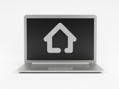 Dizüstü ev simgesini