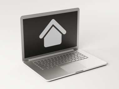 Dizüstü ev simgesini
