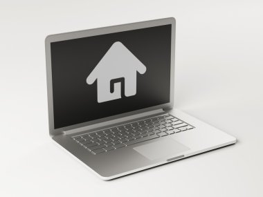 Dizüstü ev simgesini