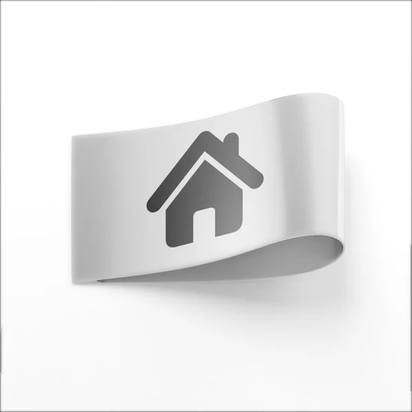 Label Home Icon — 图库照片