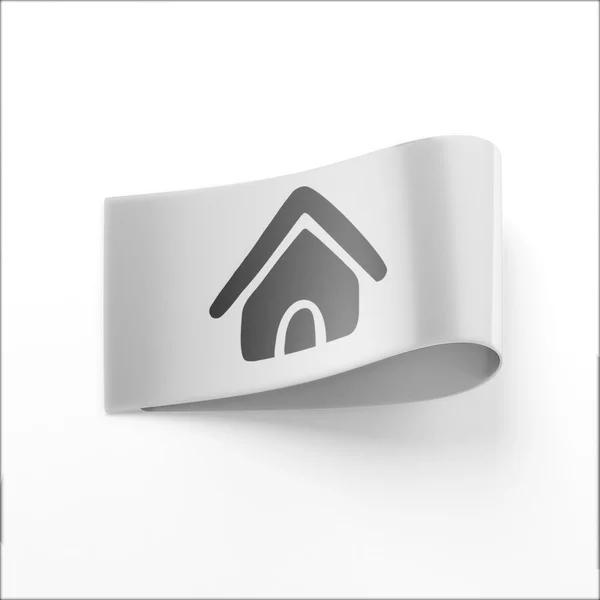 Label Home Icon — 图库照片