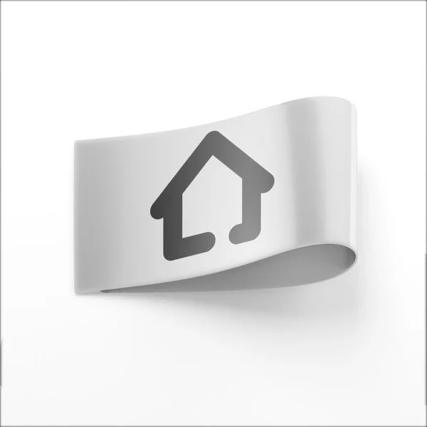 Label Home-pictogram — Stockfoto