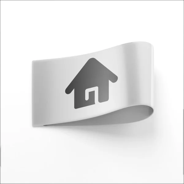 Etichetă Home Icon — Fotografie, imagine de stoc