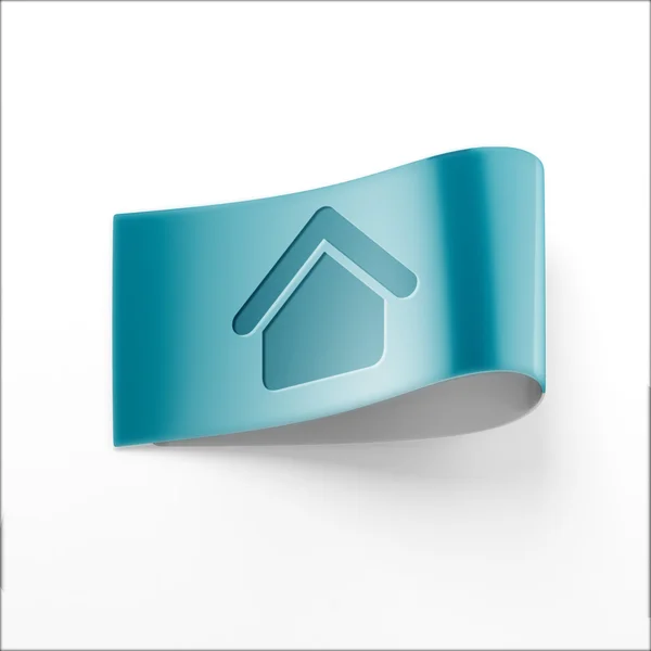 Icona Home Label — Foto Stock