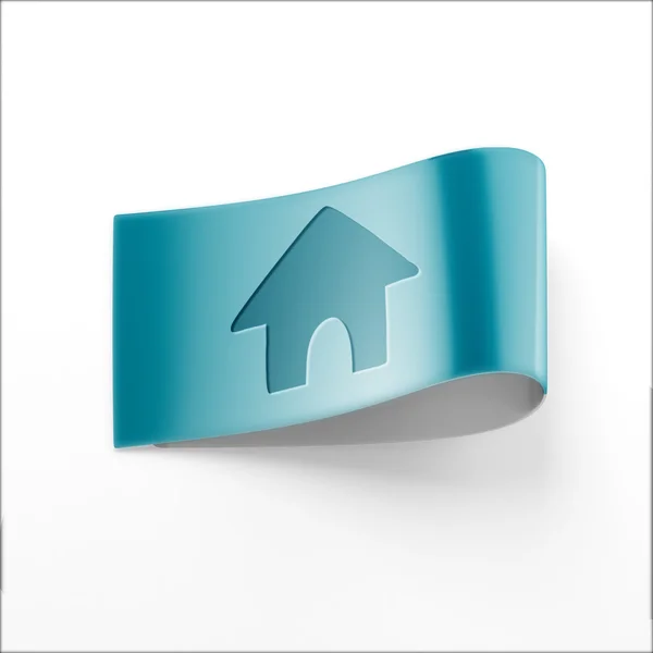 Etikett Home-ikonen — Stockfoto