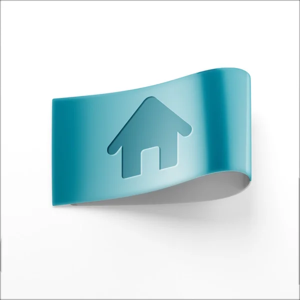 Etikett Home-ikonen — Stockfoto