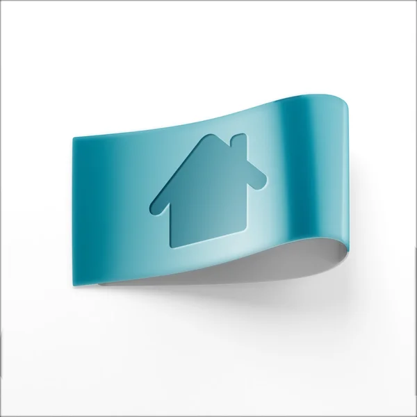 Label Home-pictogram — Stockfoto