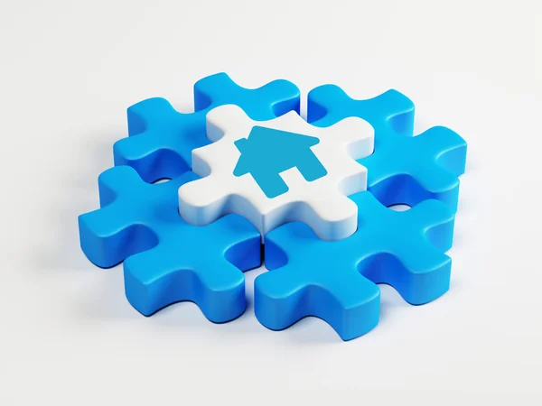 Puzzle Inicio Icono — Foto de Stock