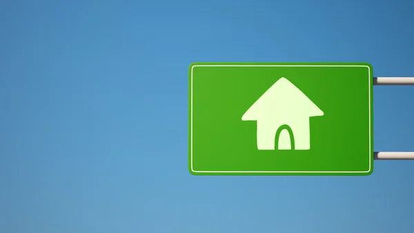 Teken Home-pictogram — Stockfoto